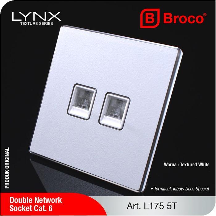 BROCO LYNX Jaringan Ganda Cat.6 L175T - Putih