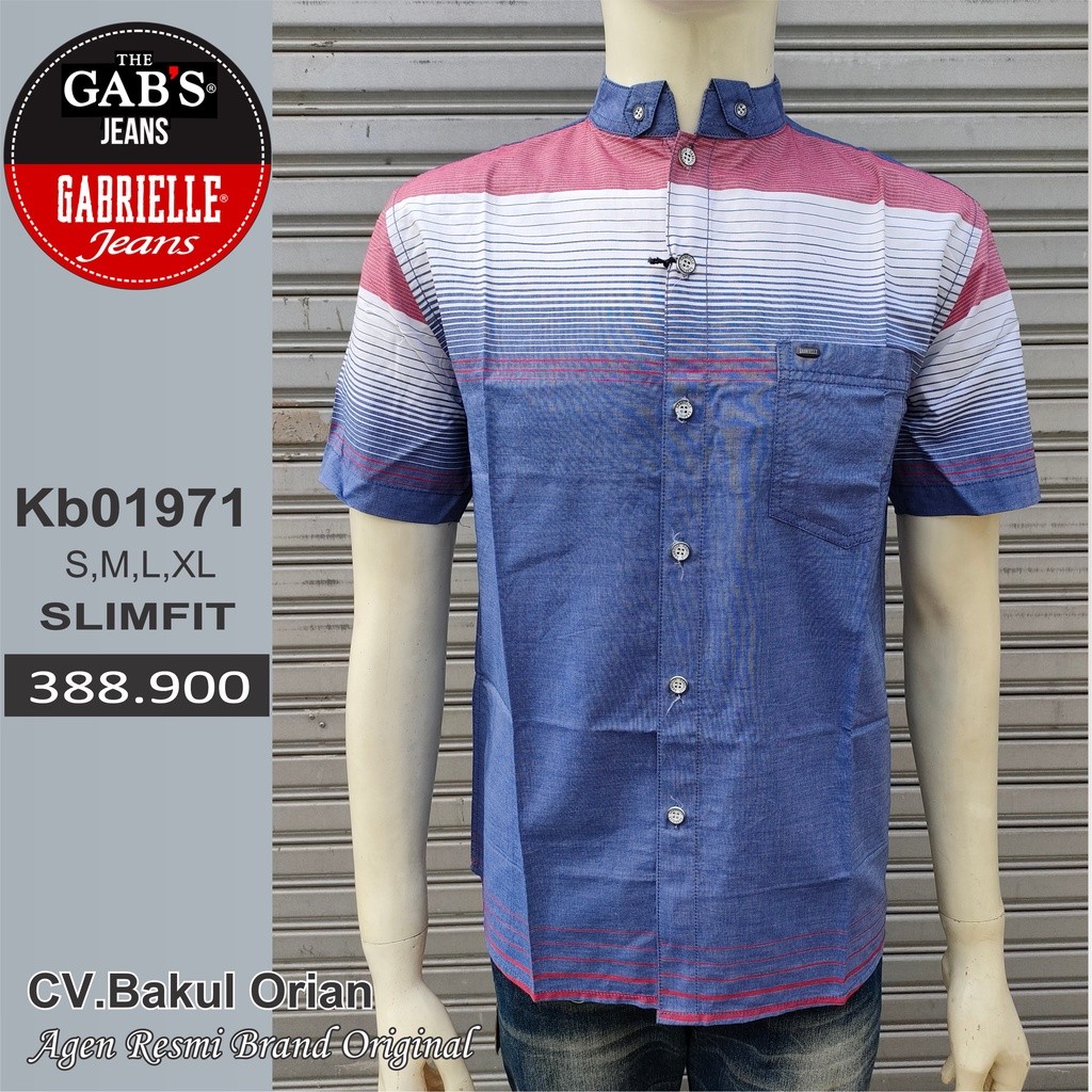Baju Koko Kemeja Pria Gabrielle Gab's Original - Kb01971
