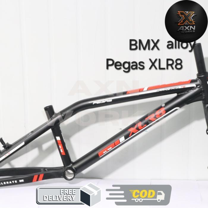 XLR8 Frame Set Sepeda BMX 20 inch PEGAS Alloy & Steel with Pivot VBrake XBrake / Disc Brake - Alloy 