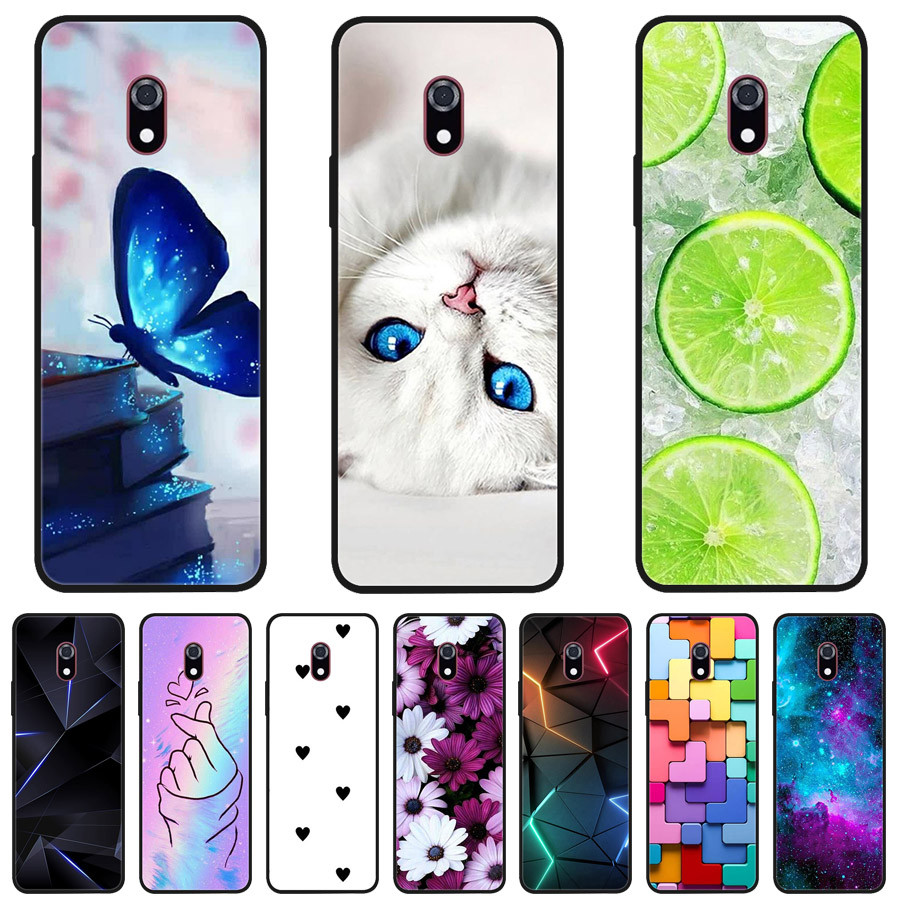 For Xiaomi mi Qin F22 Pro Case Soft Black Silicone Bumper Butterfly Painted Phone Cover for Qin F22 