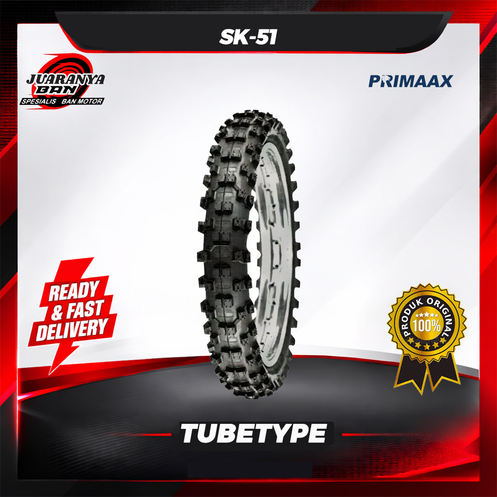 Ban motor Trail Primaax SK51 80 100 17 Tubetype