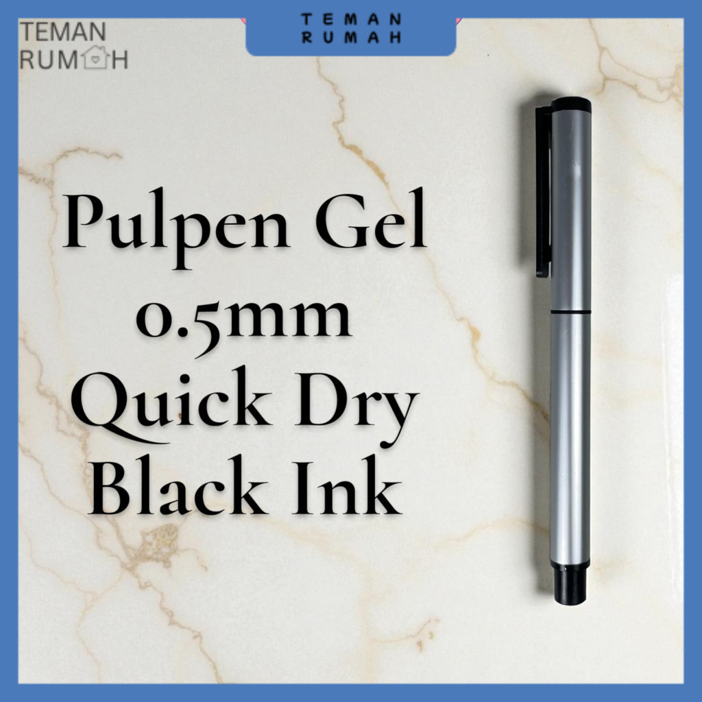 Kaco Pena Pulpen Gel 0.5mm TUBE Roller Quick Dry Black Ink 1 PCS - K80