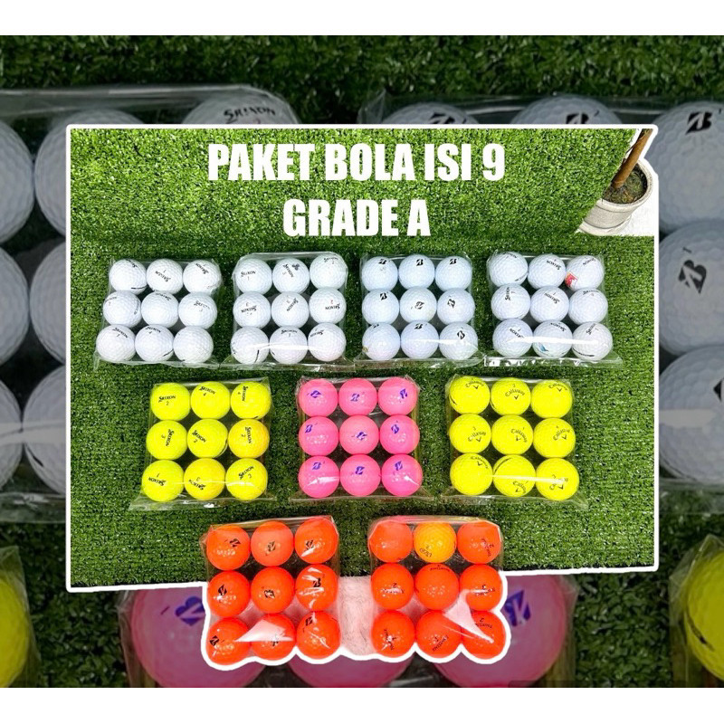 Bola Golf Second Grade A Bola Golf Bekas Original - Bola Golf Second Isi 9