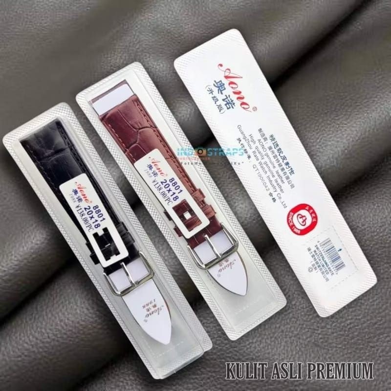 Tali Kulit Jam Tangan Universal Alexander Christie 14mm 16mm 18mm 20mm 22mm 24mm Motif Croco