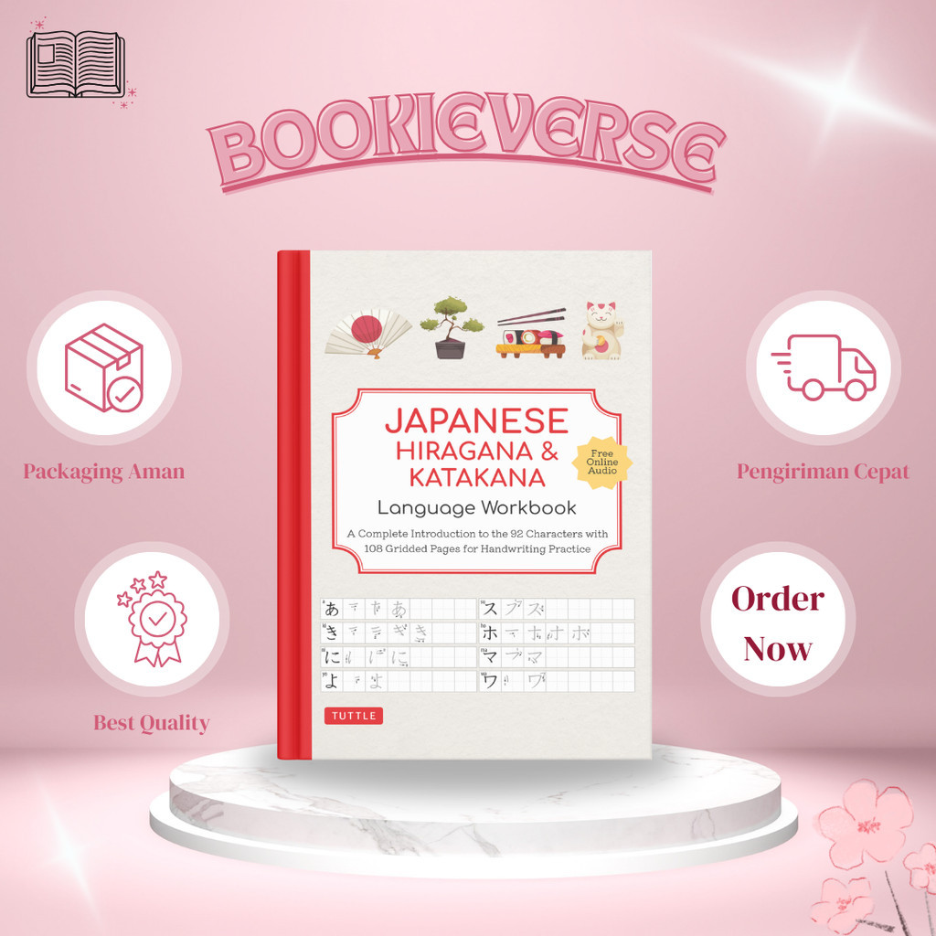 Buku Belajar Bahasa Jepang | Japanese Hiragana & Katakana : Language Workbook