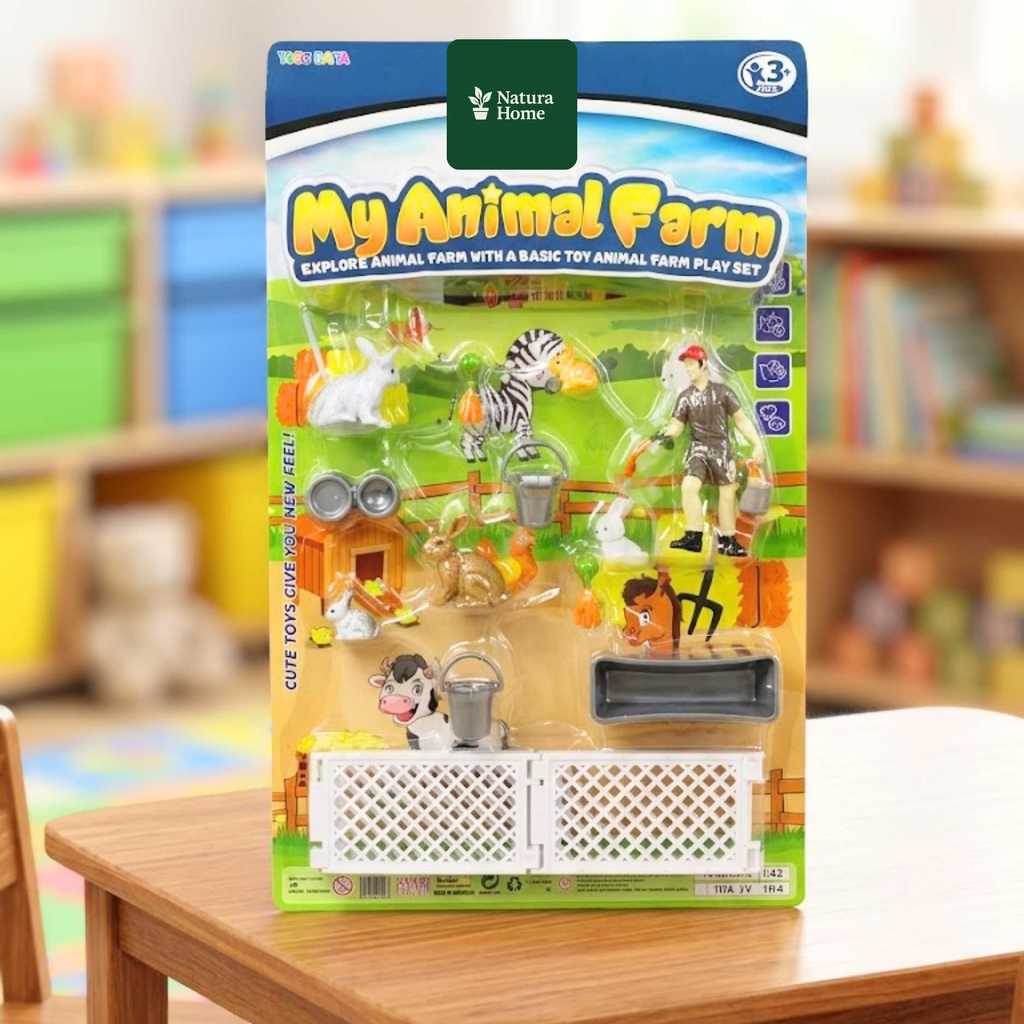NATURAHOMEE MAINAN HEWAN KELINCI MY ANIMAL FARM SET PERKEBUNAN
