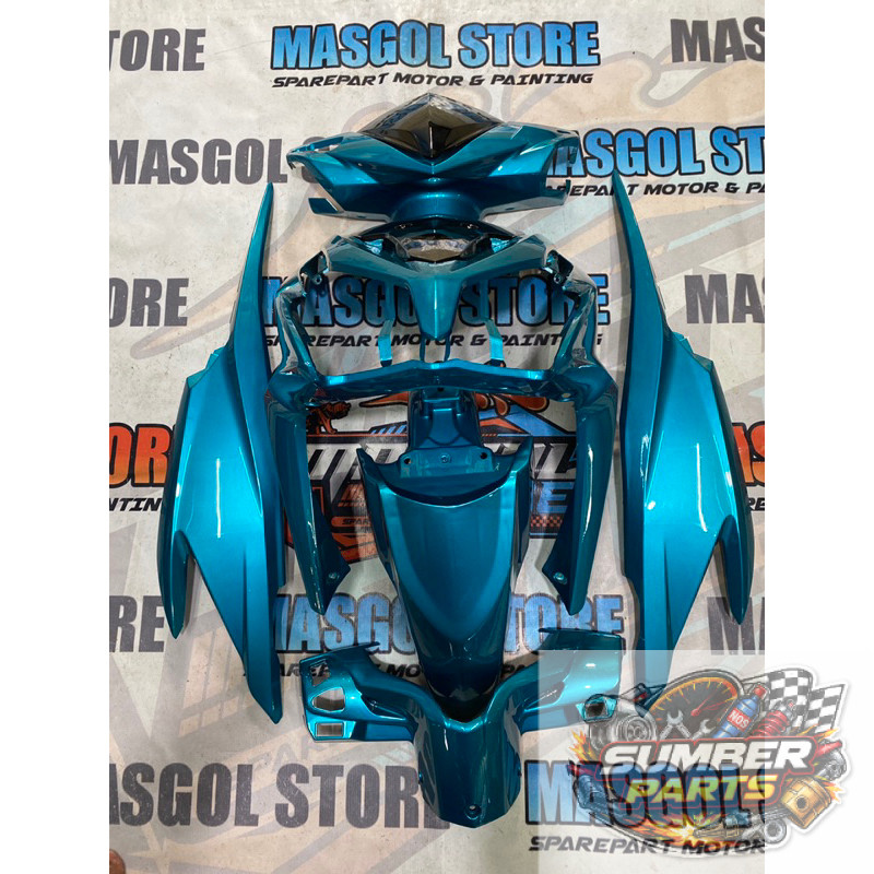 Cover body halus Vario 125 Old KZR Biru relaxa custom