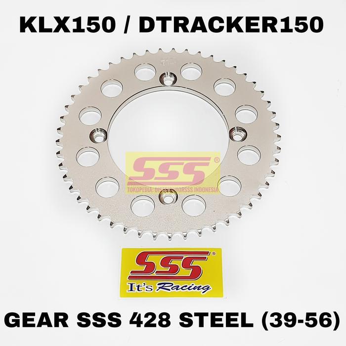 GEAR DEPAN GIR BELAKANG SSS 428 STEEL BAJA HEAVY DUTY KLX150 CB150 CBR150 TIGER GSX FU NINJA R RR SS