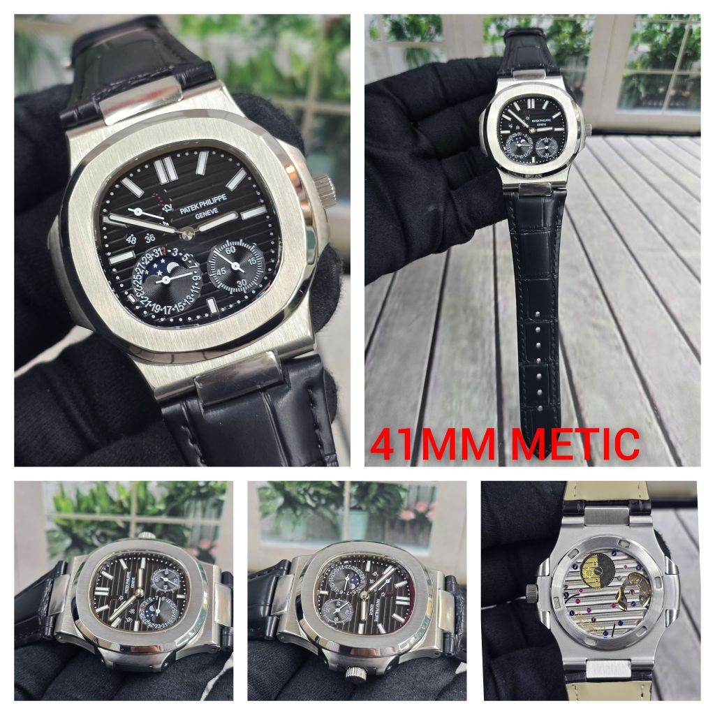 jam tangan mewah/jam tagan sultan Jam tangan   Automatic Nautilus Moonphase  Japan