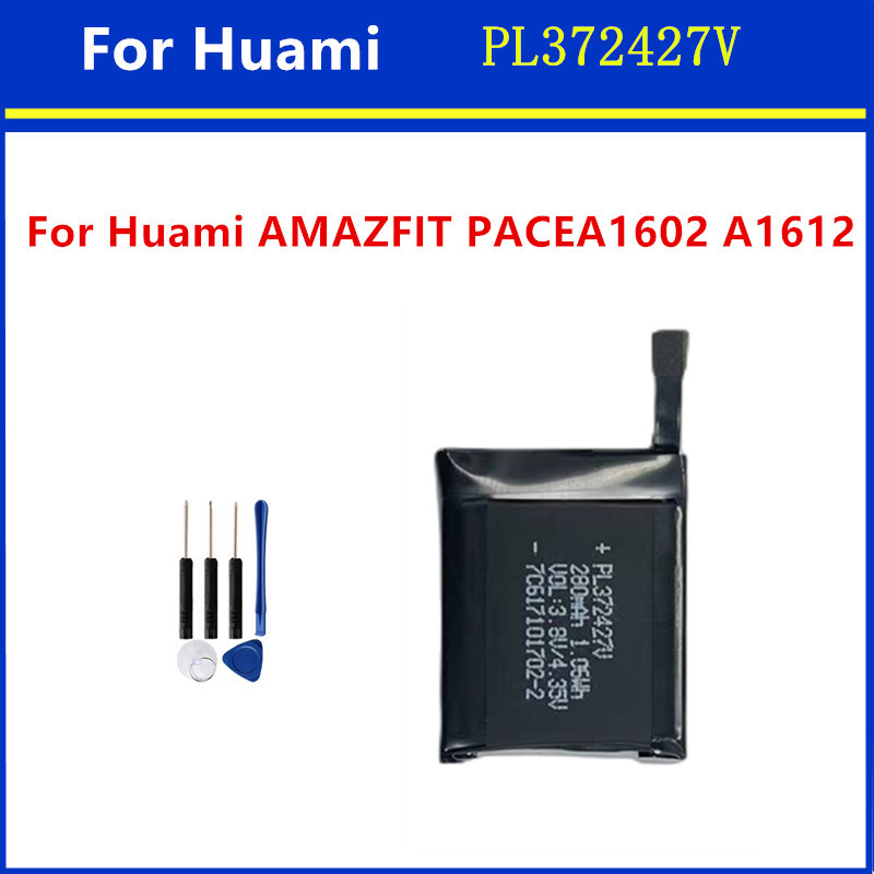 PL372427V Rechargeable Polymer Lithium Ion Battery for Amazfit PACE A1602 A1612 372427 + Free Tools