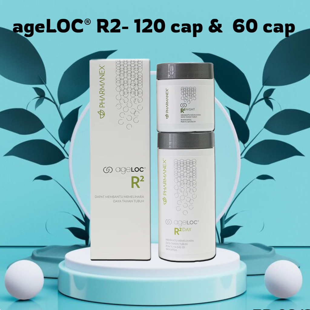 ageLOC R2 Suplemen 120/60 Kapsul - Supplement Metabolisem & Vitalitas, Membersihkan Sel dari Dalam, 