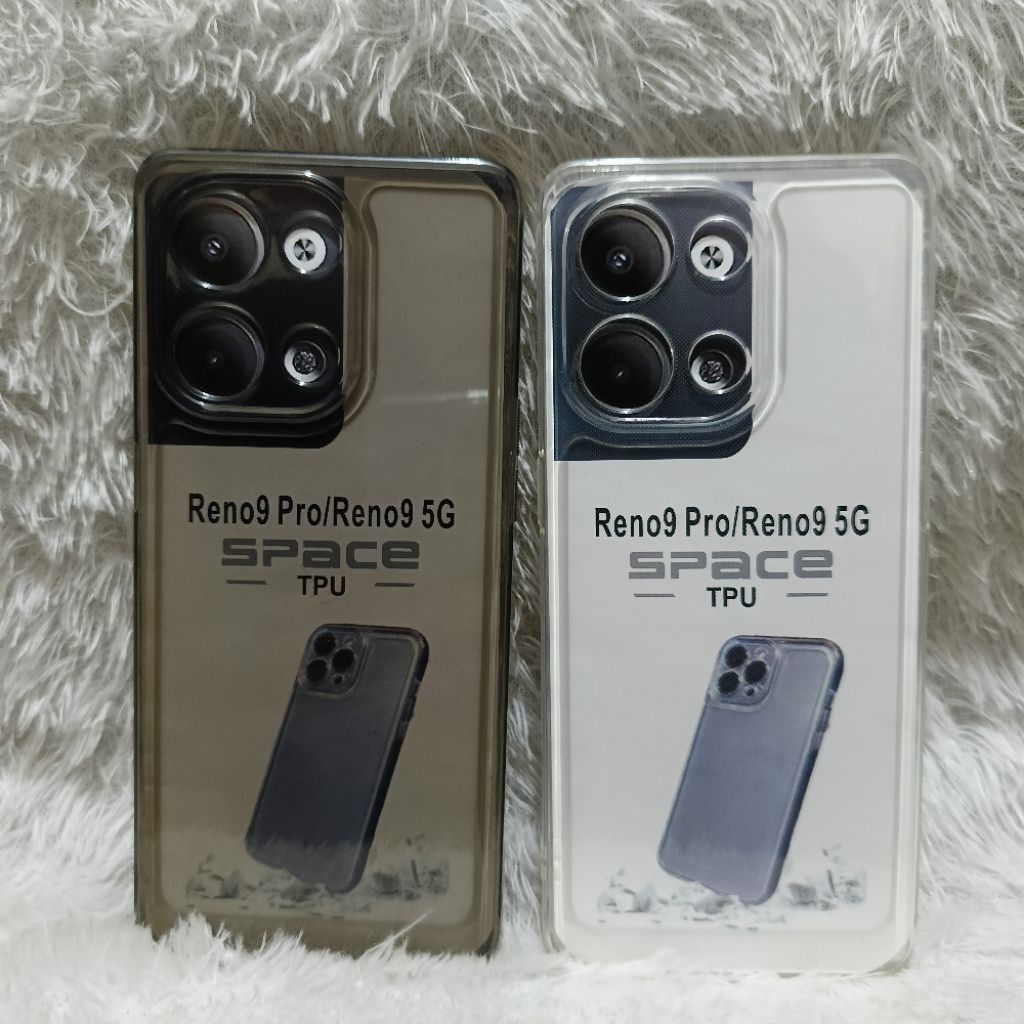 SoftCase Casing OPPO RENO 9 5G RENO 9 PRO Silikon Bening Trasparan Pelindung Belakang HP+Camera