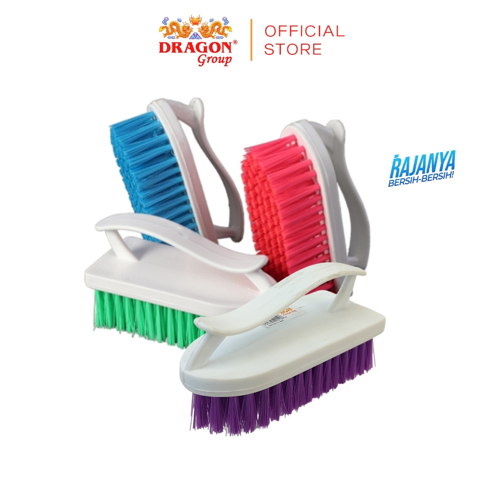 DRAGON Setrika Sikat WC Toilet 13 Cm Pembersih Kamar Mandi Cleaning Brush Serbaguna SK345 Warna