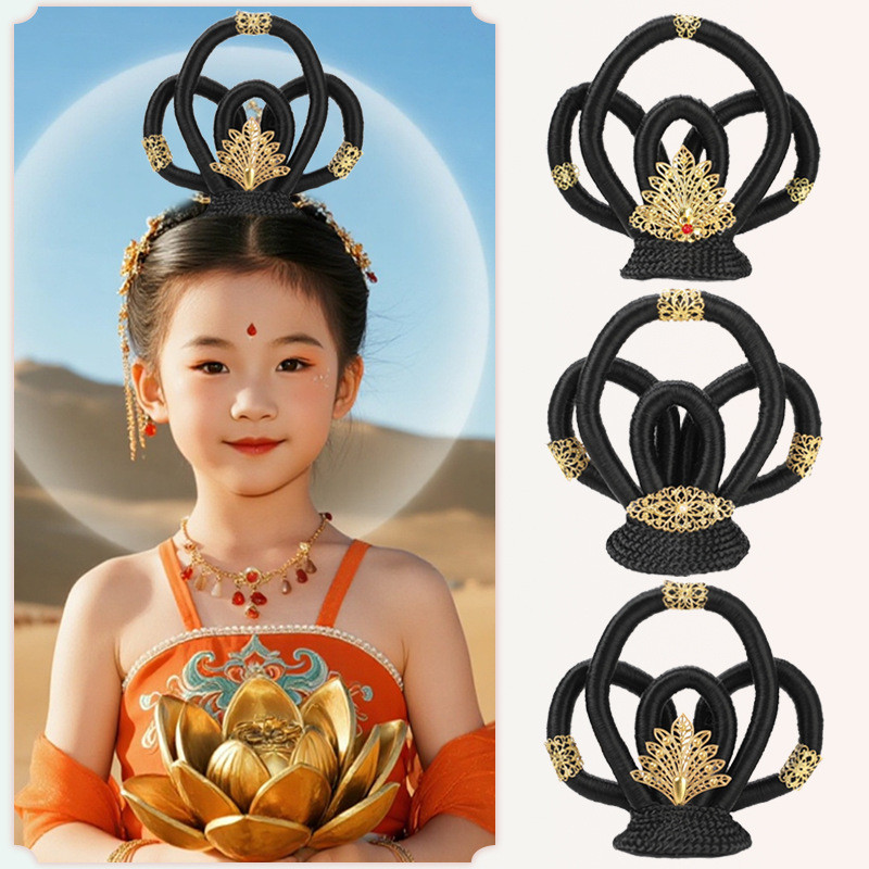 Set Aksesori Rambut Gaya Baru Gaya Kuno Sanggul Rambut