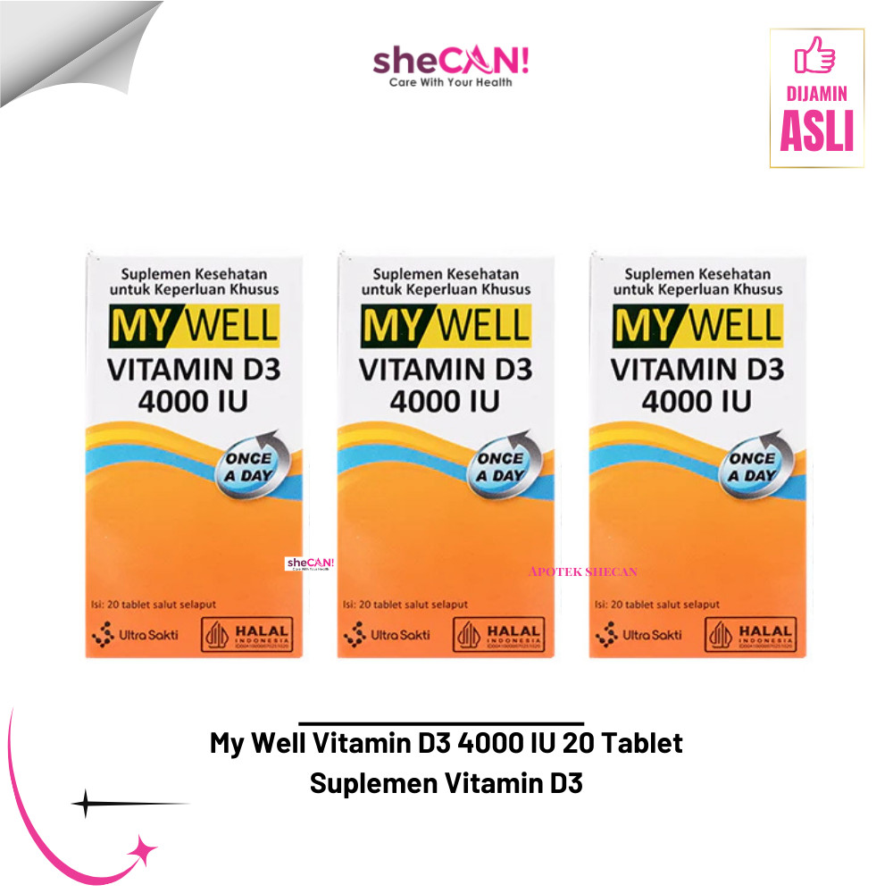 MYWELL VITAMIN D3 4000 IU 20 TABLET