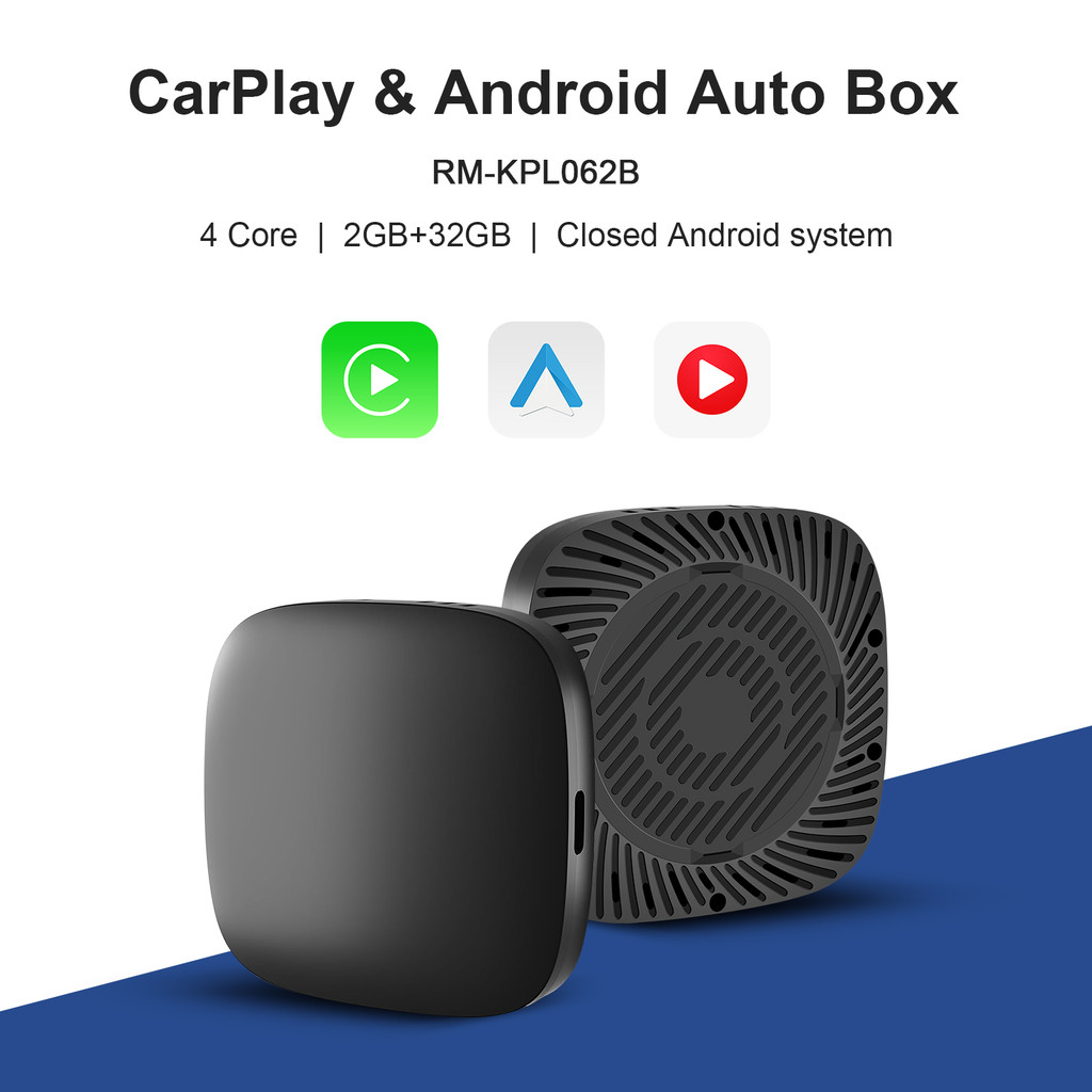 3 in1 Android 13 Ai Box CarPlay Android Box Quad Core, Wireless CarPlay to Android System, Plug and 