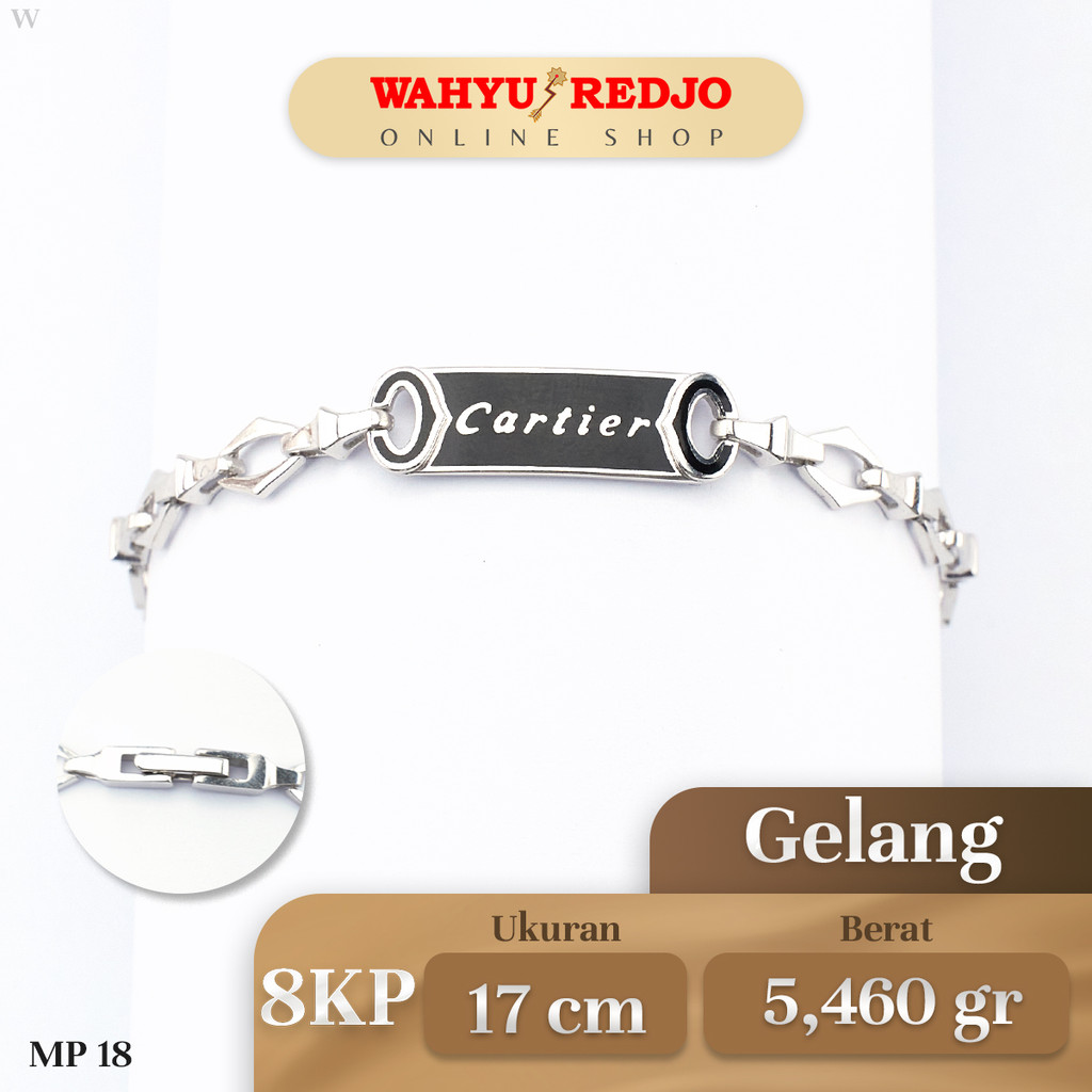 Gelang Emas Putih Kadar 8K Wahyu Redjo GL-8KP 30495347-PMR