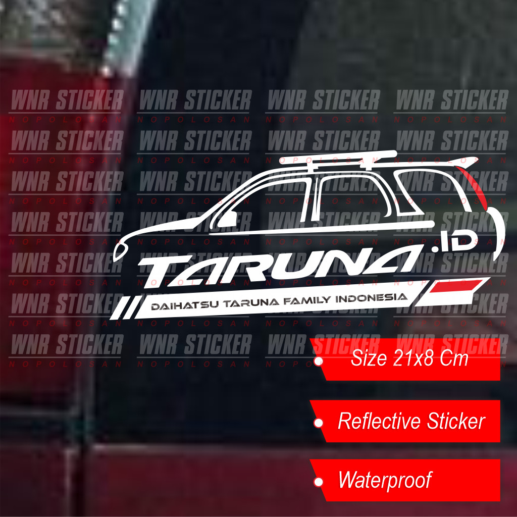 Stiker  Cutting  Variasi Kaca  Mobil Taruna