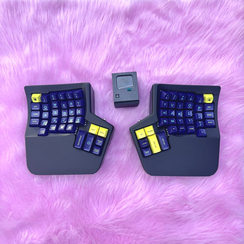 Ergo 360 Split Keyboard Kit Curved Hotswap Wireless Advantage Keyboard 24G Dongle Vial Mechanical Ke