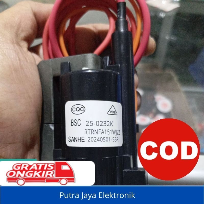 Flyback TV SHARP BSC25 0232K FA151 WJZZ Flyback TV SHARP 21in Original Terlaris