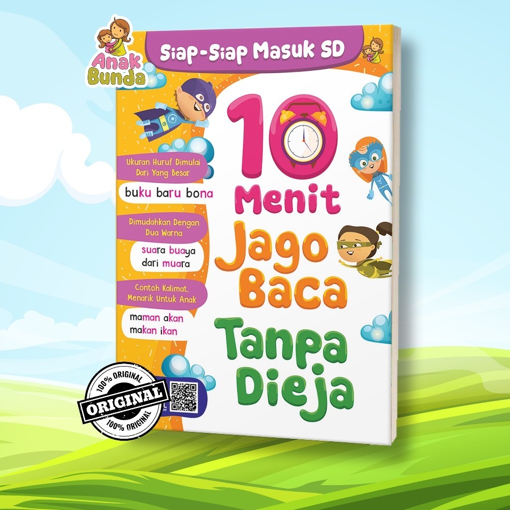 Buku Belajar Membaca Tanpa Dieja - Persiapan Masuk SD