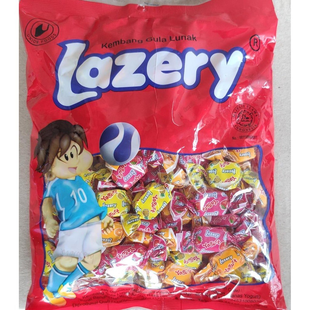 Lazery Assorted Candy 425gr 170pcs Permen Kenyal