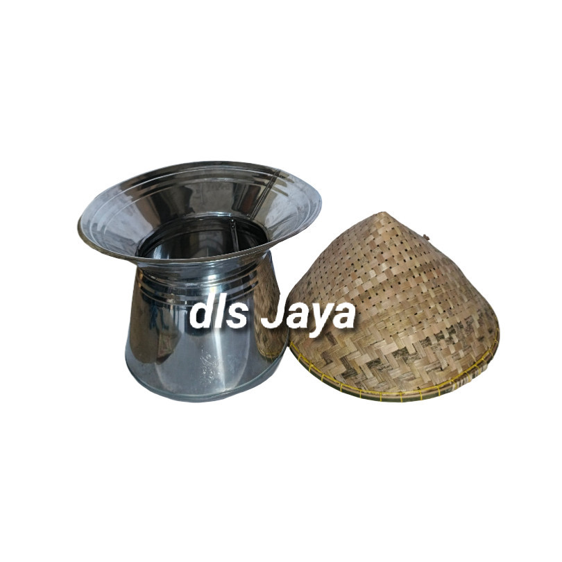 DANDANG KUKUS / Seeng Pendek Stainless Tebal + Kukusan Bambu