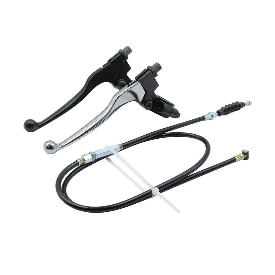 Motorcycle 7/8'' 22mm Left Clutch Lever Handlebar 39" Clutch Cable For 50cc 70cc 90cc 110 cc 125cc T