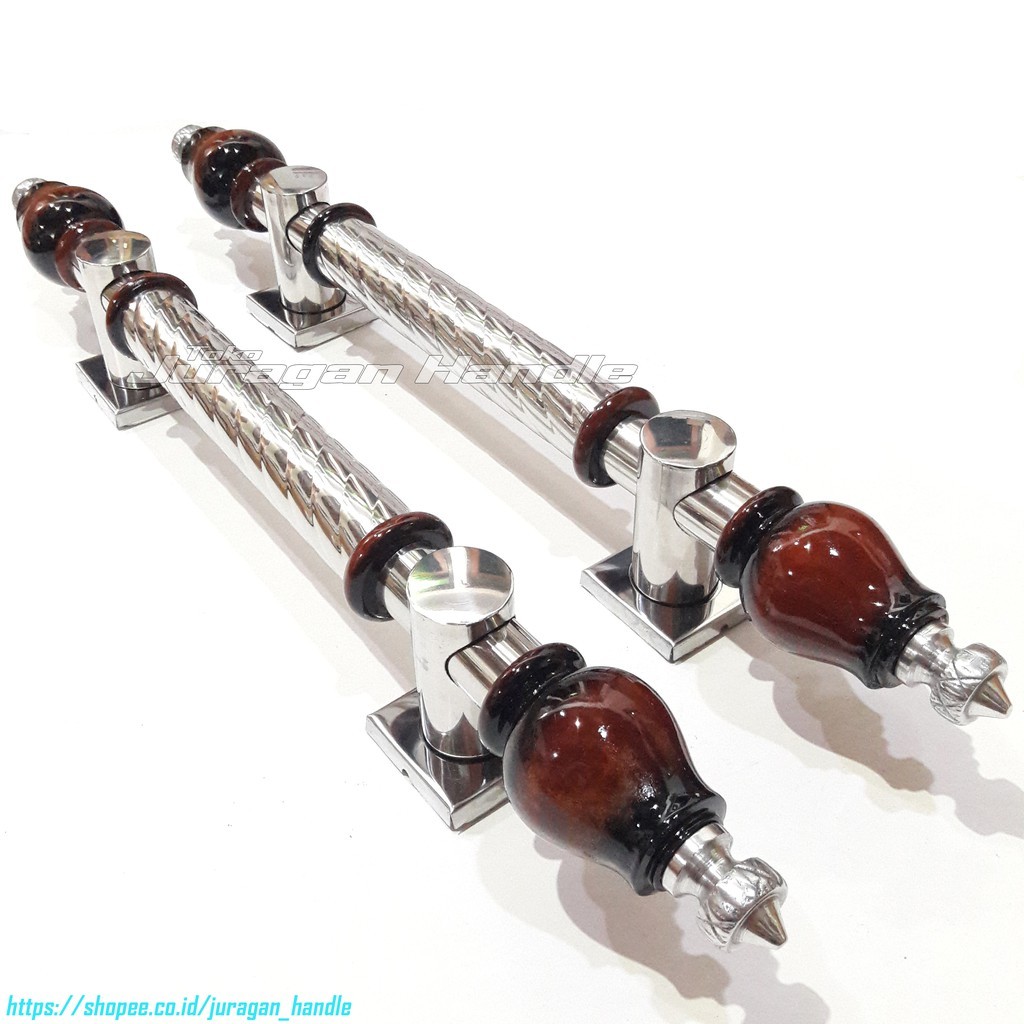 celestinemarket - Handle Pintu Rumah 50 Cm Gagang Pintu Kayu Jati Tarikan Pintu Kupu Tarung Pegangan