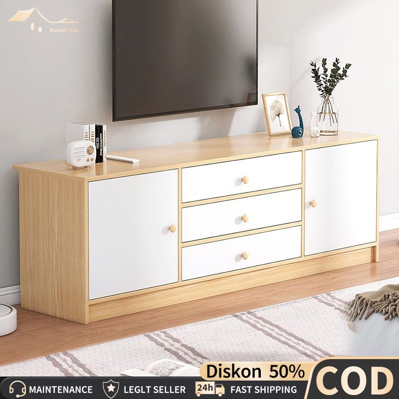 COD Meja TV Kayu TV Lemari TV Kayu Berfungsi Berbagai Macam Rak TV Lemari TV Ruang Tamu Lemari Penyi