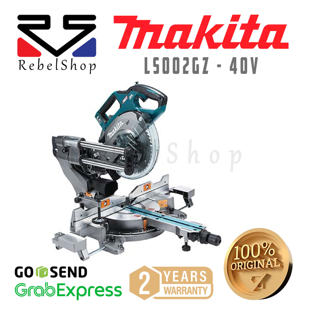 Promo Makita Cordless Baterai Sliding Compound Mitre Saw Mesin Gergaji Potong Sudut Kayu 40V + Unit