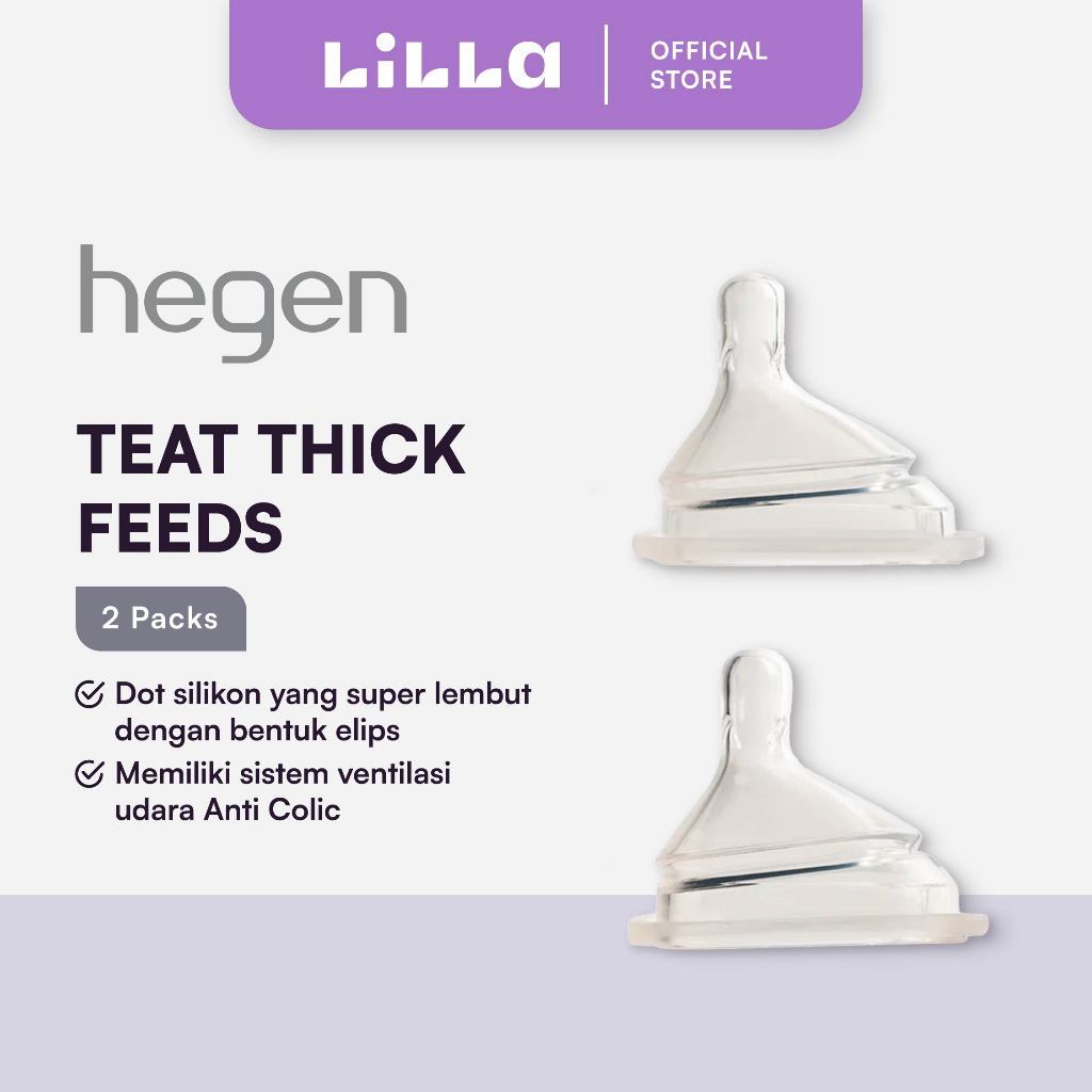 Atiny_Store Hegen TeatThick Feed (2Pk) - Dot Botol Susu Bayi