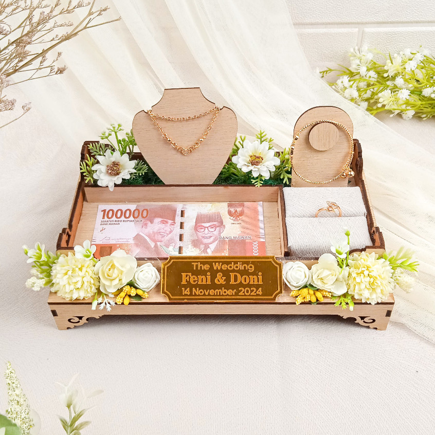 Kotak Perhiasan Uang | Kotak Hantaran Uang dan Perhiasan Pernikahan