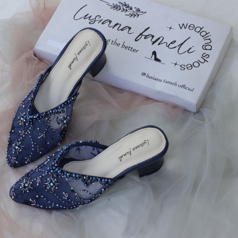 khalila shoes Naura I sepatu heels pengantin sandal pesta wanita heels pengantin sepatu payet hak Ta