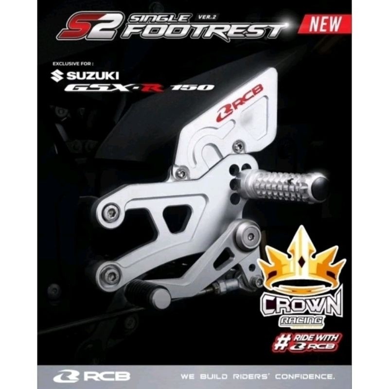 Footstep Underbone RCB S2 CNC Single Set Suzuki GSX 150