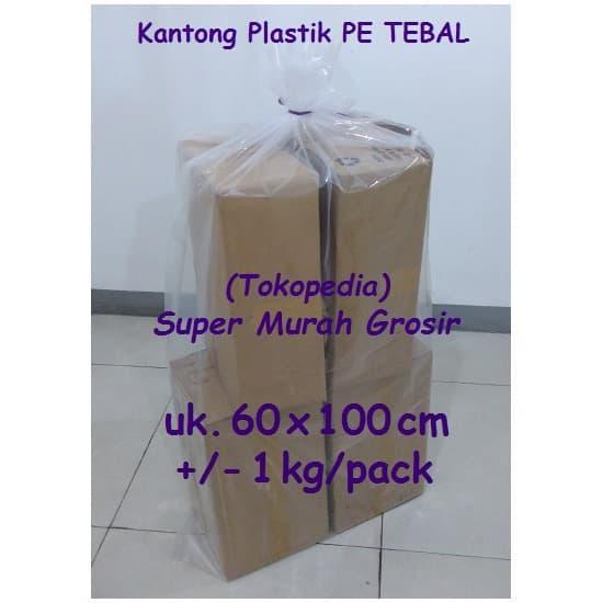 Kantong Plastik Bening Besar 60x100 cm PE Kantong Sampah 60 x 100 cm