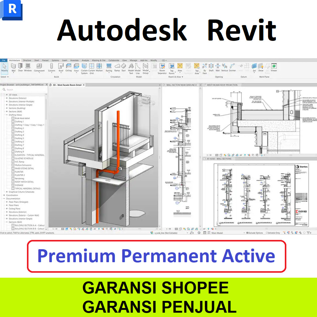 Autodesk Revit Support Windows + Panduan + Dibantu installkan