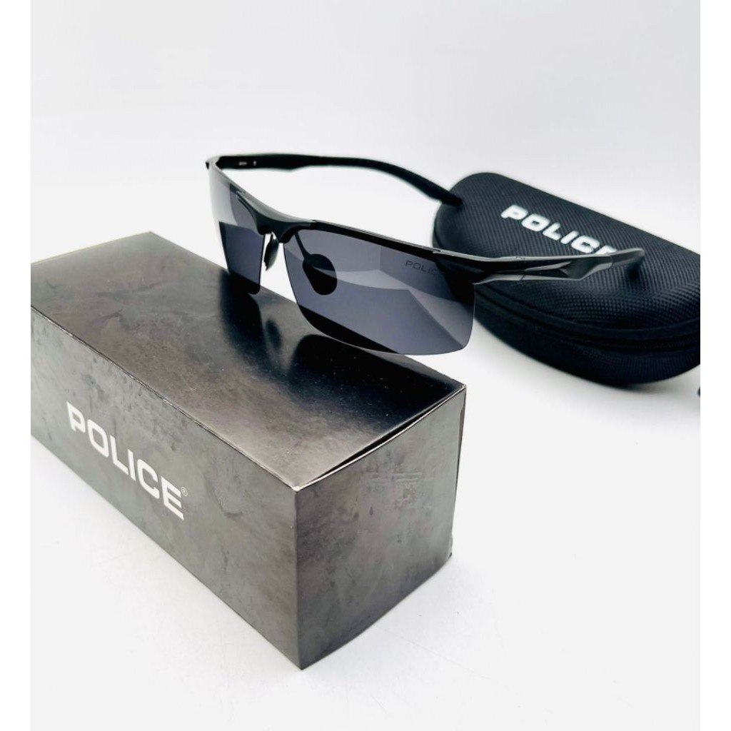 FLASH SALE , , COD KACAMATA HITAM New Sungglass Grade Ori Kacamata Hitam POLICE 1897 Bahan Aluminium