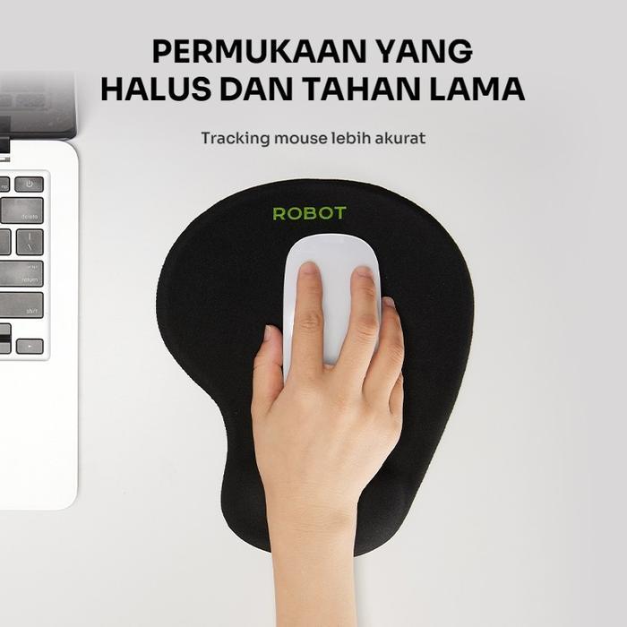 Robot Mousepad RP02 205*240 MM Mousepad Anti Slip Mouse Pad Black - RP02S