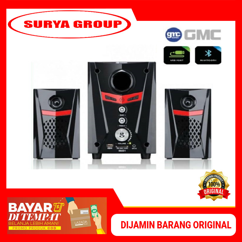 Speaker Aktif GMC 888D1 Bluetooth