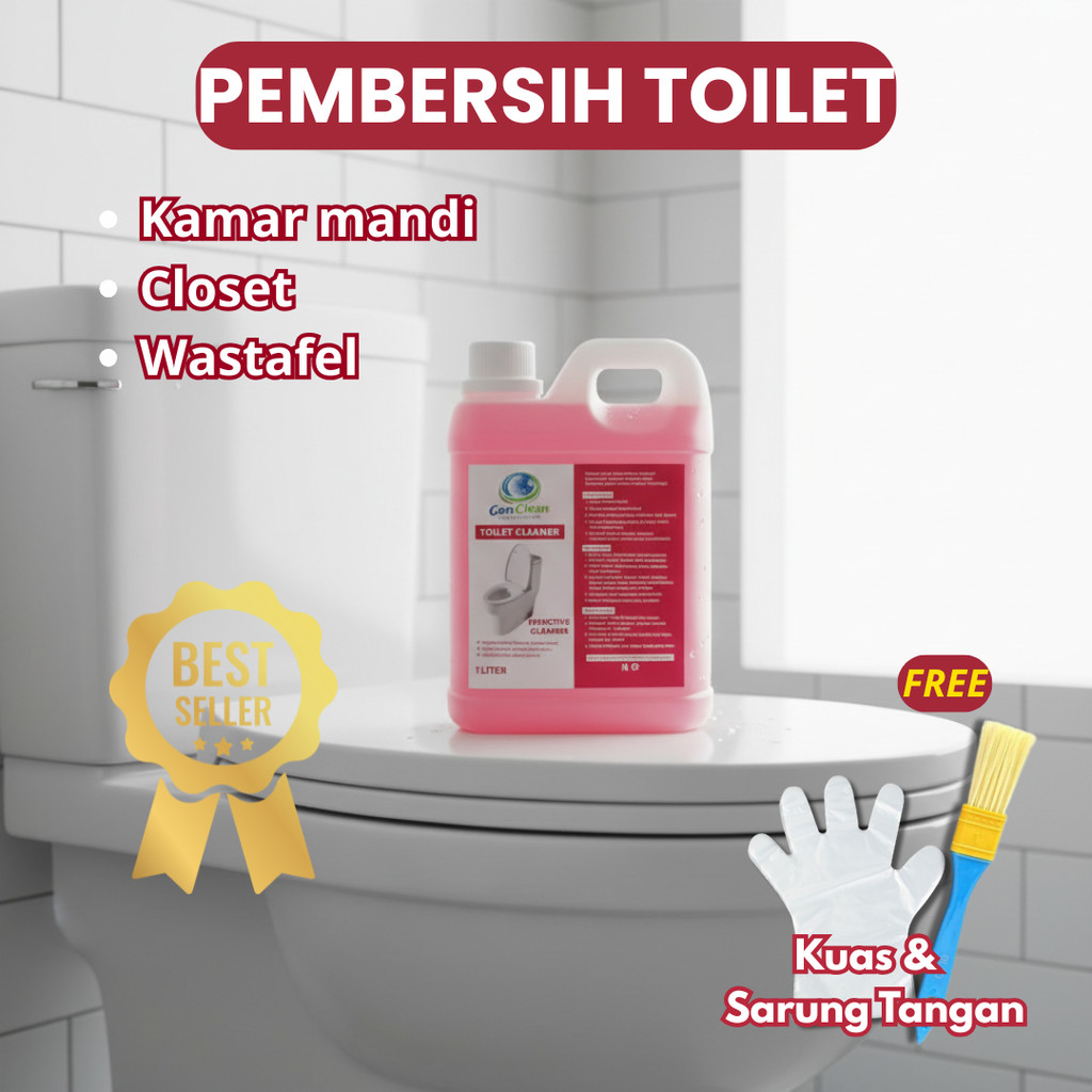 Cairan Pembersih Keramik untuk Water Stain | Bantu Bersihkan Kerak Air Keras pada Lantai Toilet X1-7