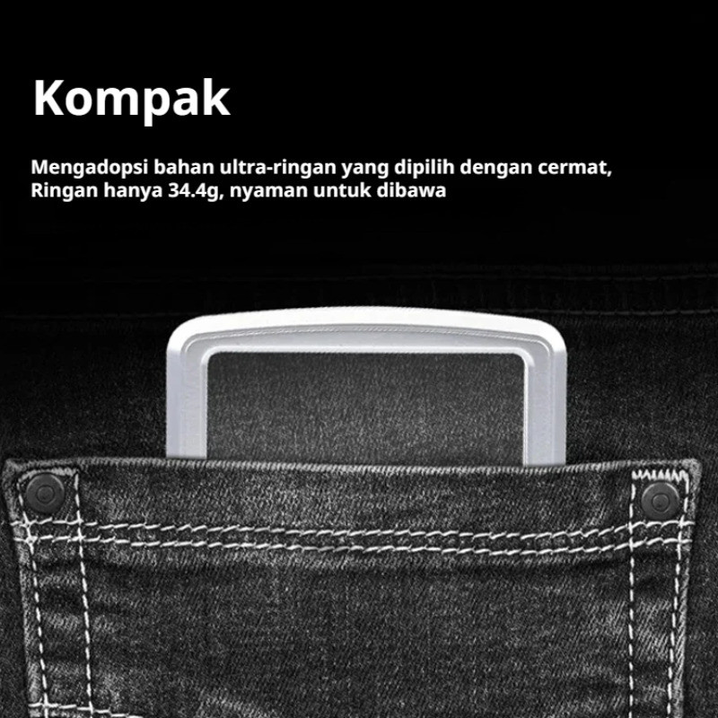 Kaca Pembesar Akrilik Kartu Portabel Lensa Optik Kaca Pembesar Kartu Nama Resin Persegi Panjang