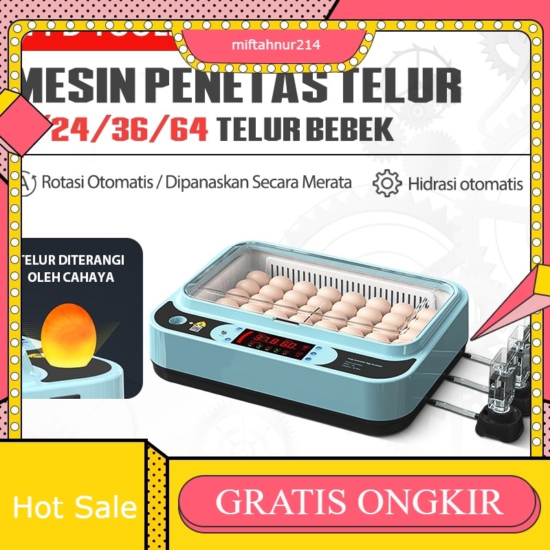 PPD Inkubator ayam inkubator 64 bagian rumah tangga kecil inkubator cerdas otomatis penuh inkubator 