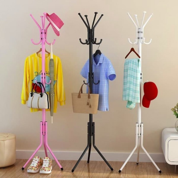 Bag Hanger Bediri Multifunction Standing Hanger Besi Stainless Portable Gantungan Berdiri Besi