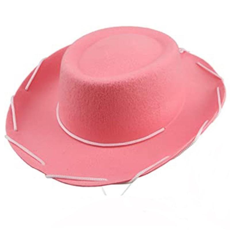 39BB Novelty Brown Red Cowboy Hat ToyStory Theme Birthday Party for Children Toddler