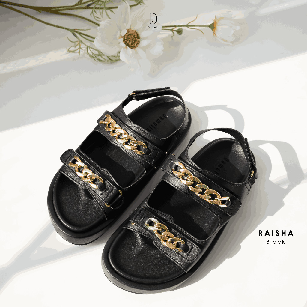 Damelia Melstore JKT Raisha Sandals Wanita Sepatu Sandal Perempuan Simpel Trendy