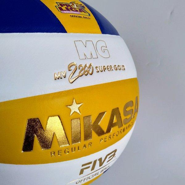 BOLA VOLI MIKASA 2200 SUPER GOLD DAN NET VOLI MIKASA GOLD - BOLA VOLY