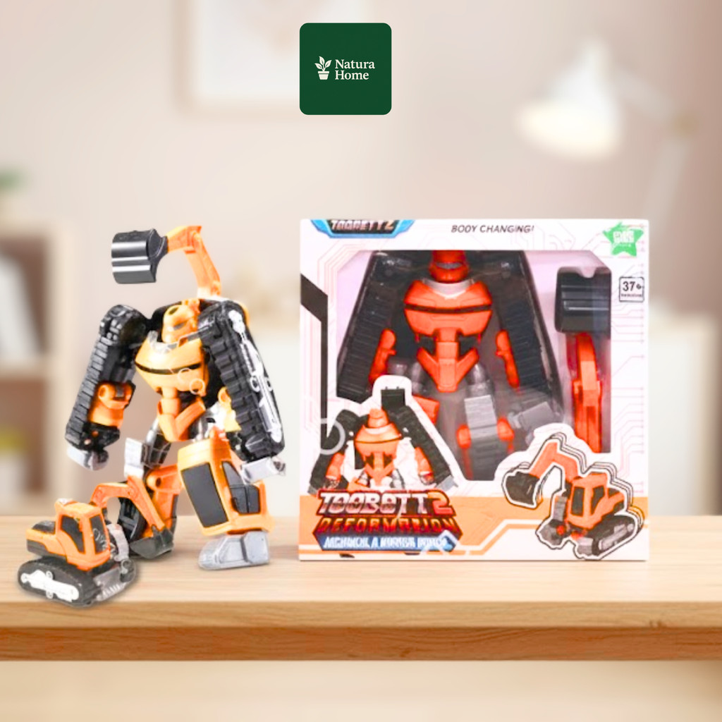 NATURAHOMEE Toobott 2 ST24-RB31 – Mainan Robot Deformation Mechanical Warrior Anak
