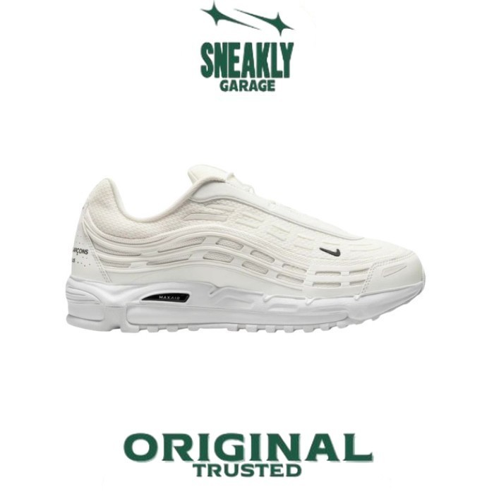 Sepatu Nike Air Max TL 2.5 Comme Des Garcons Homme Plus Triple White  Sneakers Unisex