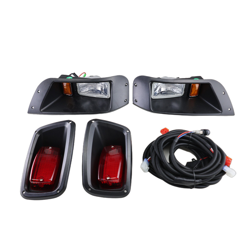 Golf Cart Accessories E-Z-GO TXT Halogen Front Headlights & Taillights Kit for Golf Cart Shuttle Car